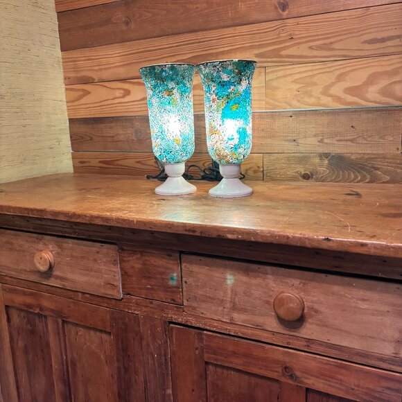 Fused Glass Accent Lamps (set of 2) - Picture 3 of 6